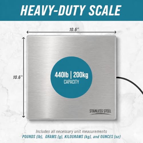 Smart Weigh 440 lbs Stainless Steel Digital Postal Shipping Scale