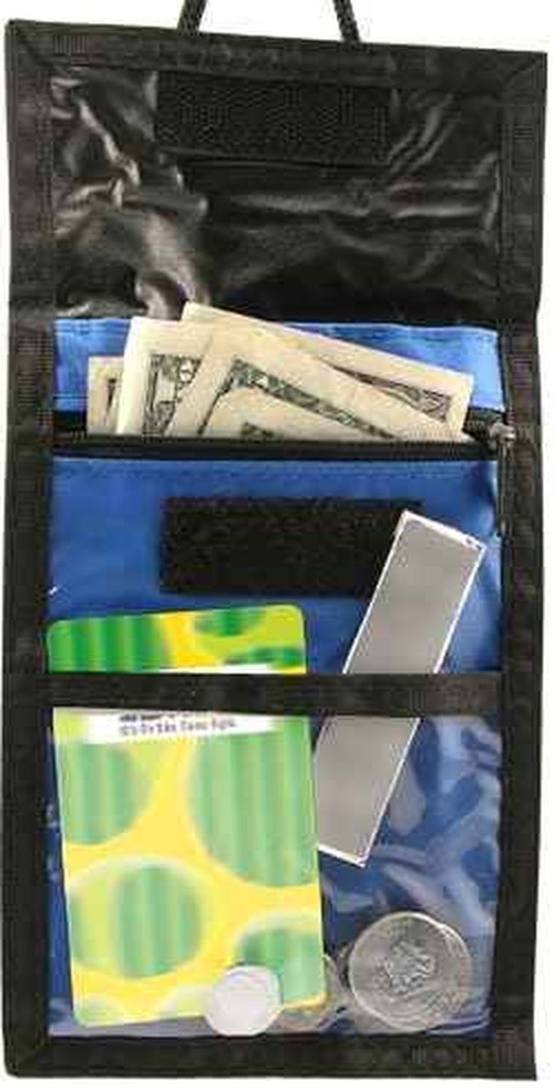 Event Badge Holder and Breakaway Lanyard Combo, Name Badge Holder with Pen Loops and Zipper Pocket, Name Tag Holder with Storage Pouches, Royal Blue (25 Pack)