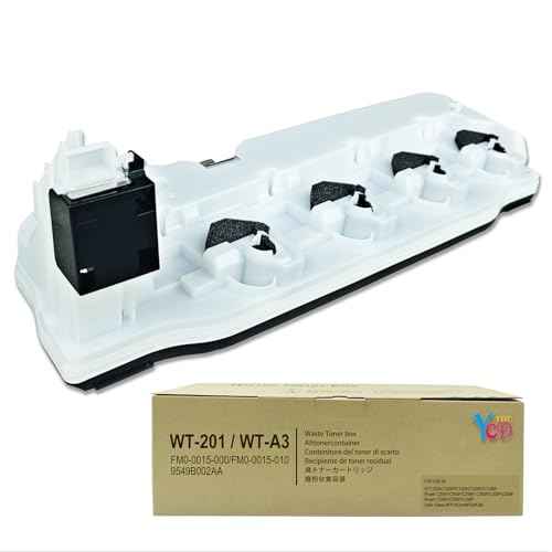 WT-201 Waste Toner Cartridge Replacement for Canon imageRUNNER Advance C250iF C255iF C256iF C350iF C350P C355iF C356iF, ImageClass MF810 MF820 FM0-0015 FM00015 WT-A3 WT201 Waste Toner Container/ Box