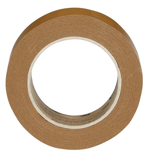 3M Scotch Performance Paper Box Sealing Tape 570, 1.9" x 55 yd (48 mm x 50 m), 1 Roll, Brown, Recycle-Compatible, Great for Packaging, Shipping, and Moving