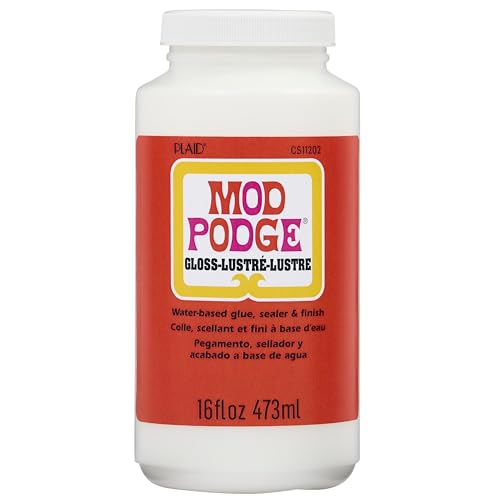 Mod Podge Gloss Sealer, Glue & Finish - 16 oz All-in-One Craft Solution