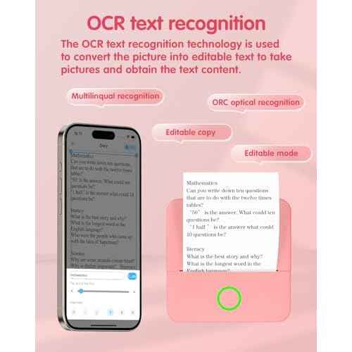 8 Rolls Mini Sticker Printer Portable Label Photo Maker Pocket Machine with 800Pcs Stickers Inkless Thermal Bluetooth Stickers Printer for Study Gift Photos DIY Creation List Work