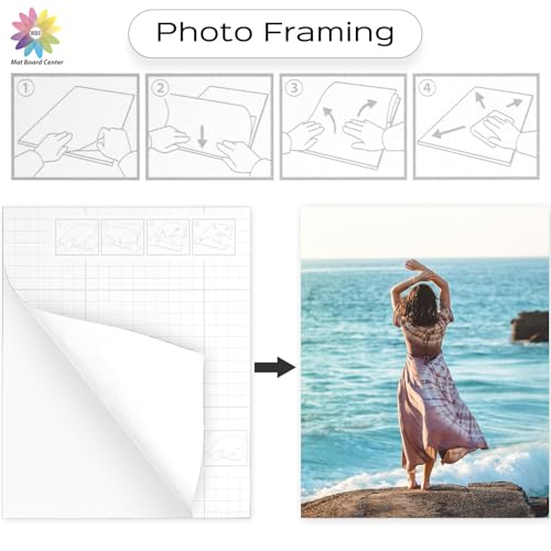 12x16 Self-Adhesive Foam Board Pack of 10 - White 3/16" Thick for Mounting