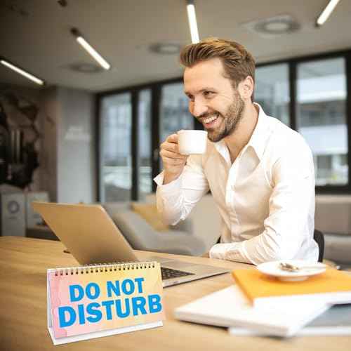 Fancy Land Funny Desk Signs for Office Novelty 30 Flip Over Messages Decor Accessory for Holiday Teachers Nurses Desktop Decor Coworkers Colleague Exchange Gag Gift Supplies