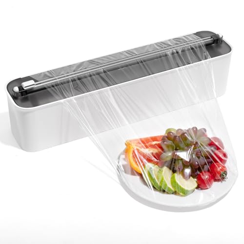 Aluminum Foil & Plastic Wrap Dispenser with Cutter - Magnetic