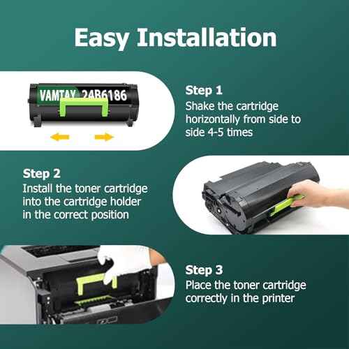 24B6186 Toner Cartridge Replacement for Lexmark 24B6186 for M3150 XM3150 XM3150h
