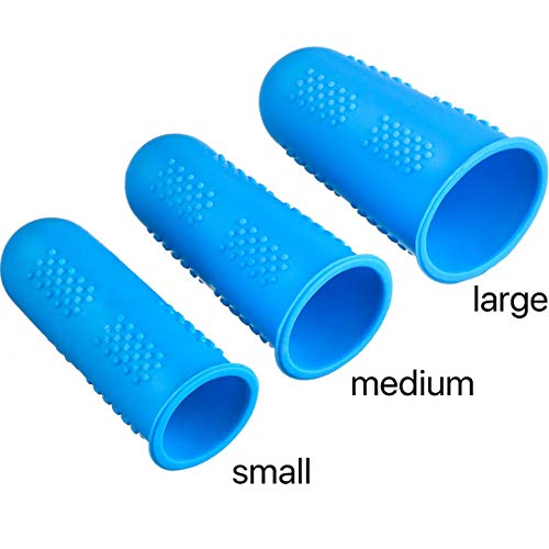 Silicone Finger Caps for Hot Glue Guns - Burn Protection & Crafting Accessories, 3 Sizes