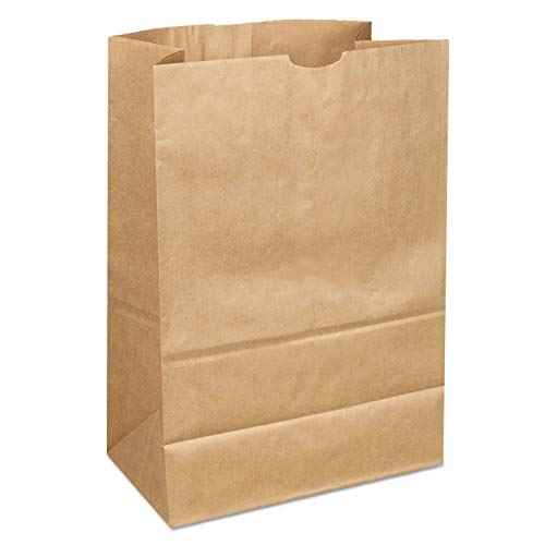 General 1/6 52# Paper Bag, 52-Pound Base Weight, Brown Kraft, 12 x 7 x 17, 500-Bundle