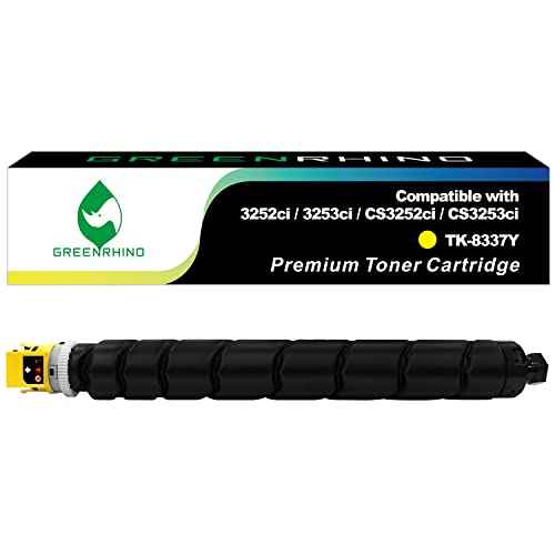 GREENRHINO Compatible Toner Cartridge Replacement for Kyocera TK-8337Y (1T02RLAUS0) Taskalfa 3252ci 3253ci CS3252ci CS3253ci (Yellow, 1-Pack)