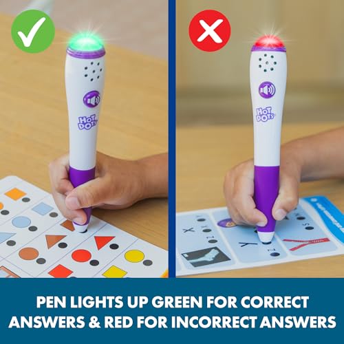 Educational Insights Hot Dots Getting Ready for School! Set - Preschool Workbooks with Interactive Pen, Homeschool Learning Books, Build Toddler Reading & Math Skills, Ages 4+