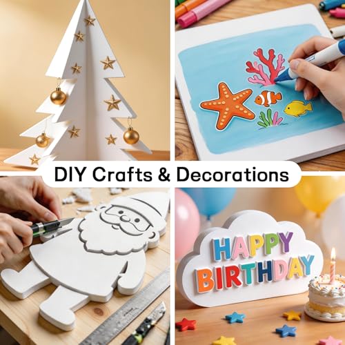 ilifemate 24x36 Inch White Foam Board 12-Pack - Lightweight Craft & Presentation Sheets
