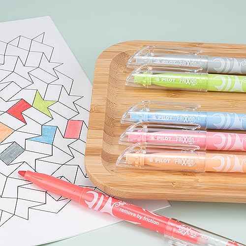 PILOT FriXion Light Pastel Erasable Highlighters, Chisel Tip, Pack of 36, Assorted Aesthetic Highlighters - Ideal for School, Journaling, and Office Use