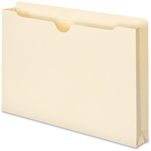 Smead File Jacket, Reinforced Straight-Cut Tab, 1-1/2" Expansion, Legal Size, Manila, 50 per Box (76540) (Pack of 1)