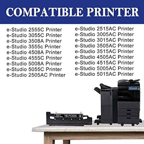 TB-FC505 TBFC505 Waste Container 1 Pack - Compatible TBFC505 TBFC50 TB-FC50 Waste Toner Box Replacement for Toshiba e-Studio 2505AC 2515AC 2555C 3005A 3015AC 3055C 3505AC 3508A 3515AC 3555c Printers