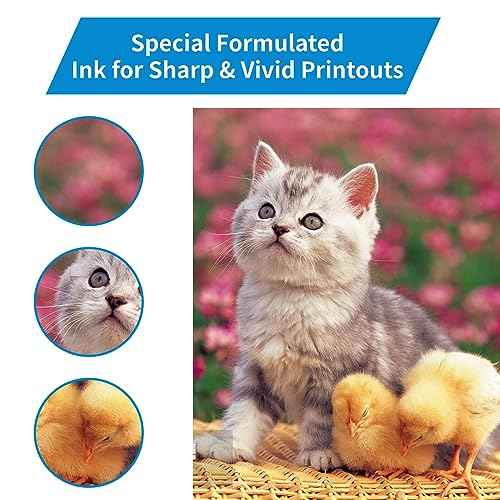 Remanufactured T512 Ink Refill Bottles Compatible with EPSON 512 Refill Ink Bottles for ET-7700 ET-7750 ET 7700 ET 7750 ET7700 ET7750 Printer (Black,Photo Black,Blue,Magenta,Yellow 5 Packs)