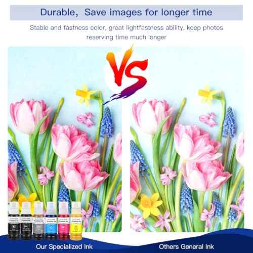 552 Ink Refill Bottles Use for EcoTank Photo ET-8550, EcoTank Photo ET-8500£¨BK PBK C M Y GY, 600ml£©