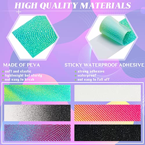 Gersoniel 36 Pcs Gradient Style Anxiety Sensory Stickers Strips for Stress Relief & Focus