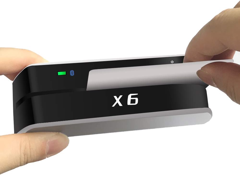 X6BT VIP Bluetooth Card Reader - Versatile POS Swipe Encoder for Easy Transactions