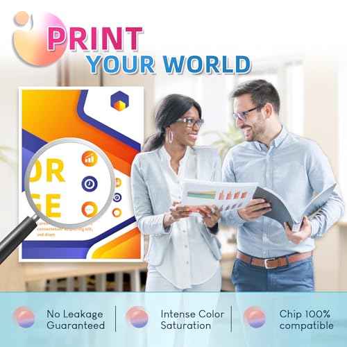 T215 Ink Cartridge (1 Black,1 Tricolor, 2-Pack) Replacement for WF-100 WF-110 EC-C110 Printer
