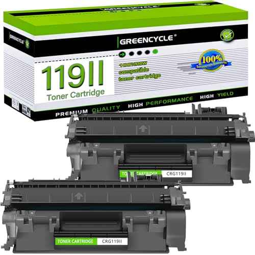 greencycle 119II Compatible Toner Cartridge Replacement for Canon 119II CRG119II 3480B001 Work for ImageClass MF6160dw LBP6300dn MF5950dw MF5880dn MF5850dn MF416dw MF414dw LBP253dw (Black, 2pk)