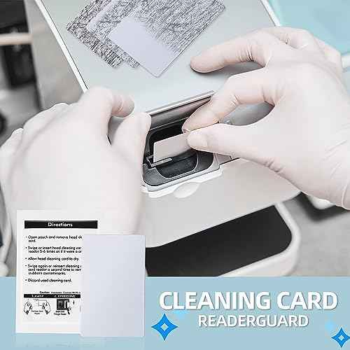 Card Reader Cleaning Cards - BIHYM Dual Side Credit Card Reader Cleaner, CR80 Card Reader Cleaner POS Swipe Terminal Cleaning Cards (80PCS)