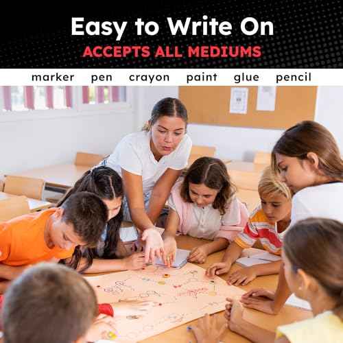 Hygloss Large Poster Board 22x28 - 25 Poster Boards Bulk Pack - 10 Pt. Thickness White Poster Board Paper for Projects, Presentations, Displays, Signs, Crafts - Blank Posterboard Multipack 22" x 28"