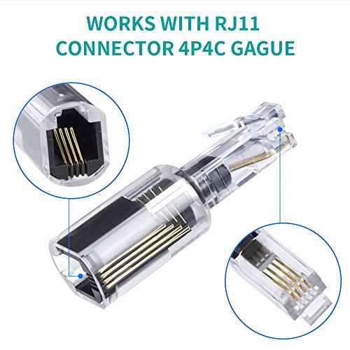 (Value Pack of 20 360¡Æ Phone Cord Detangler Landline Telephone Extended Rotating Black