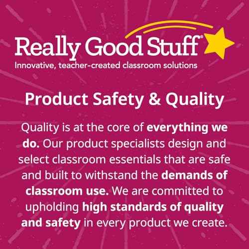 Really Good Stuff Standard Privacy Shield, 3 Group Colors, Set of 12, Star & Swirl Matte Finish in Purple Reduces Distractions, Help Focus and Keep Eyes from Wandering