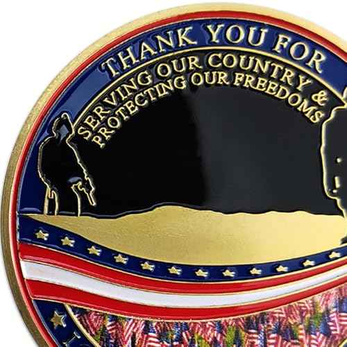 AtSKnSK 24 PCS Military Veterans Challenge Coin Appreciation Gift Thank You for Your Service