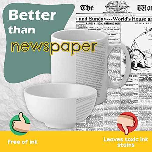 Newsprint Packing Paper Sheets for Moving - 400 Newsprint Paper Sheets for packing supplies -12.5lb - 17" x 27" Moving Supplies Packing paper for Dishes and Glasses - Made in USA