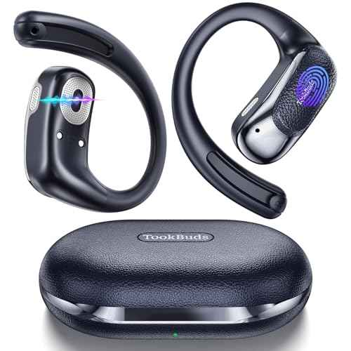 AI Translation Earbuds Real Time, 145 Language Translator Earbuds, Open-Ear Bluetooth 5.4, No Subscription, 60H, USB-C Fast Charge, Translation Headphones for Business Travel Learning (Midnight Blue)