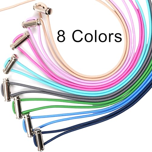 Adjustable 8-Piece Garbage Can Bands Fits 8-33 Gallon Trash Cans Navy Blue/Blue/Green/Grey/Pink/Beige/Purple
