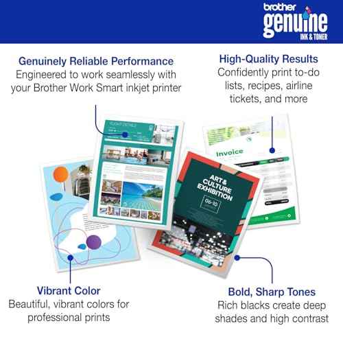 Brother Genuine LC5014PK 4-Pack (1 Each of) Standard Yield Black, Cyan, Magenta, and Yellow Ink Cartridges