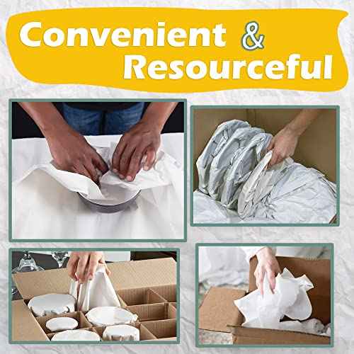 Eco Friendly - Newsprint Packing Paper Sheets for Moving - 500 Newsprint Paper Sheets for packing supplies -15 lb - 17" x 27" Moving Supplies Packing paper for Dishes and Glasses - Made in USA
