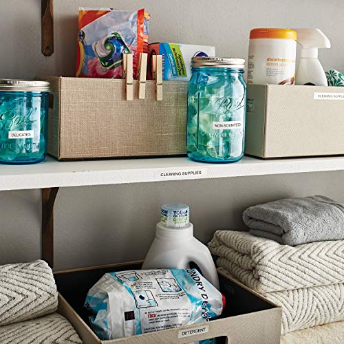 DYMO LetraTag Bundle, Handheld 100T Printer, Portable, QWERTY Keyboard, Includes 13ft Black on White Labels and 13ft Black on Clear Labels - Home Organization, Crafting, Labeling