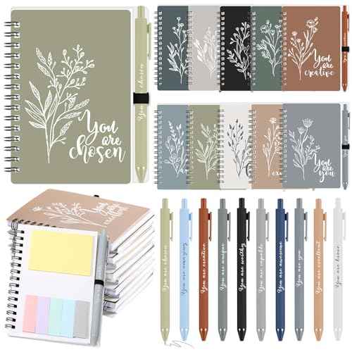 Janlaugh 30 Sets Employee Appreciation Gifts Case Management Week Gifts Thank You Spiral Notebook with Sticky Notes Pen Bulk Vet Tech Week Journal for Coworker Teacher Nurse Customer (Bright Color)