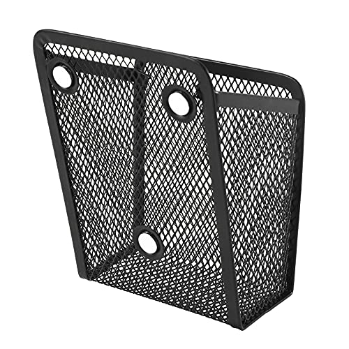 Sanpaint Black 1 Pack Magnetic Mesh Stainless Steel Pen Basket – Office & Whiteboard Organizer
