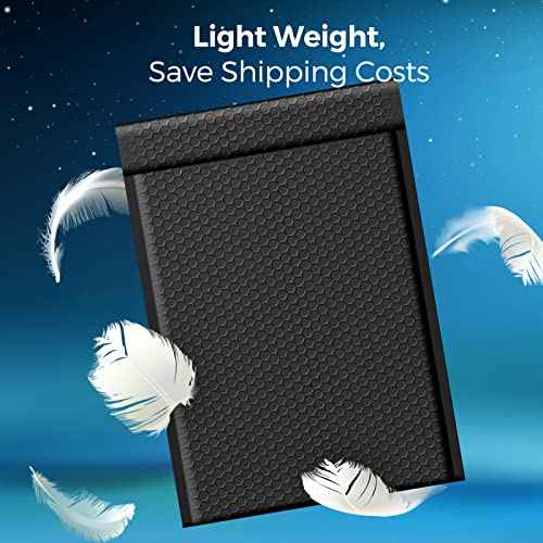 Fuxury Bubble Mailers 10.5x16 Inch 40 Pack Self Seal Padded Envelopes Waterproof Mailing Envelopes Bubble Padded Cushioning Padded Mailers Bubble Bags for Packaging Small Business Large #5 Black