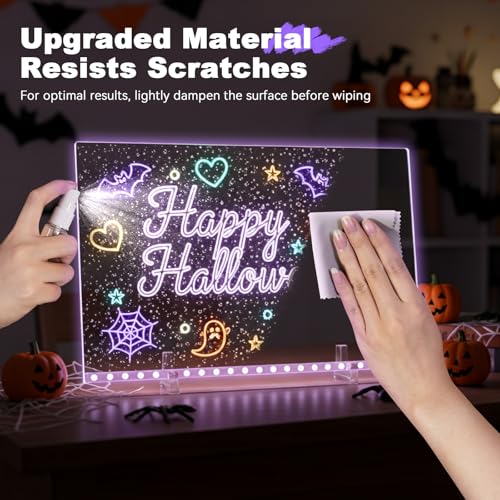 16in LED Light Up Drawing Board for Kids - RGB Color & Light Effects Gift