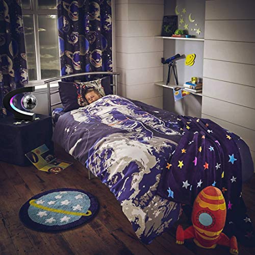 MOKOQI Black Magnetic Levitating Globe with LED Light – Spinning Desk Decor Gift