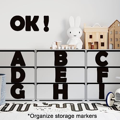 150 PCS Large 6" Bulletin Board Letters Set, Black Classroom Alphabet