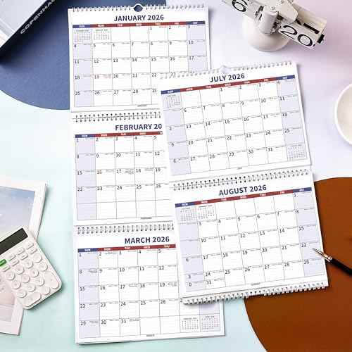 2026-2027 Wall Calendar ? 3 Month Wall Calendar 2026-2027, January 2026 - Decmber 2027, 2 Year Calendar, 3 Month Calendar Vertical Display (Folded in a Month), Move-a-Page, 11" x 25", Holidays