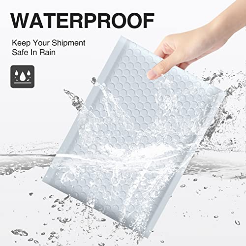 UCGOU White Bubble Mailers 8.5x12 Inch (25 Pack) - Self-Sealing Shipping Bags, Waterproof & Puncture-Resistant