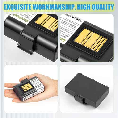 3400mah ZQ620 ZQ520 Battery replacement,compatible with zebra printer QLN220 QLN320 ZQ500 ZQ510 ZQ520 ZQ610 ZQ620 ZR628 ZR638 ZR658 ZR668 ZQ521,Lithium-ion,Durable and long battery life(1pcs)
