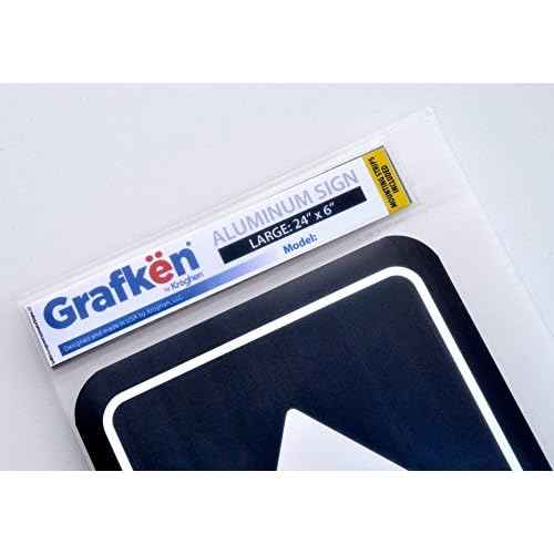 GRX1236 Aluminum Sign LARGE 24 in x 6 in: RESTROOMS (black/white) Style 2