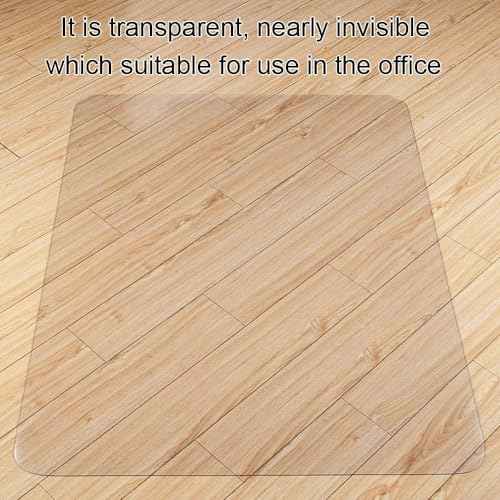 Vicwe Office Chair mat for Hardwood Floor, 30 x 48 inches Fully Transparent Desk Hard Floor Chair Mat Protector, Easy Glide, Flat Without Curling