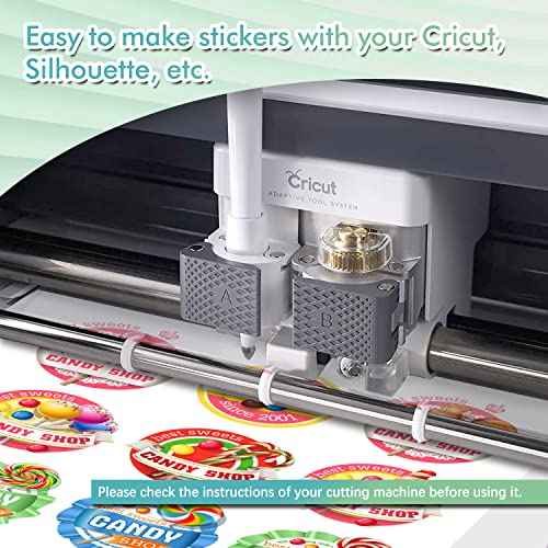 Koala Printable Vinyl Sticker Paper for Inkjet Printer 13x19 Inch - 30 Sheets Matte White Sticker Printer Paper, Waterproof, Tear-Resistant, Removable