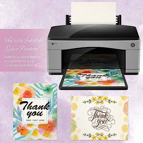 Geosar 200 Sheets Linen Cardstock Paper 8.5 x 11 Invitation Textured Card Stock Heavyweight 92lb 250gsm DIY Arts Holiday Making Printer Index Cards Postcards Blank Note Greeting(Cream)