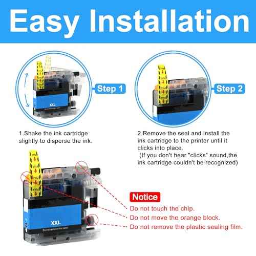 LCL Compatible Ink Cartridge Replacement for Brother LC205 LC205CL LC2053PKS LC205C LC205M LC205Y XXL LC2033PKS LC2013PKS Super High Yield for MFC-J4320DW MFC-J4420DW MFC-J4620DW MFC-J5520DW (3C3M3Y