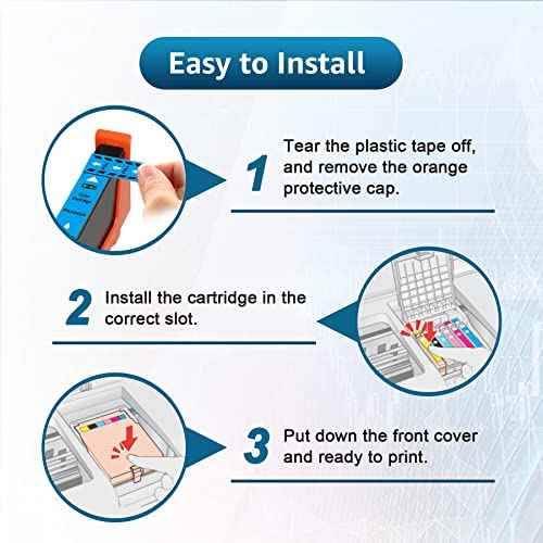 53424 Compatible Ink Cartridge Replacement for Primera 53424 Yellow Ink Used for Primera LX900 Ink Printers (2 Pack)